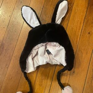 Black Bunny Hat